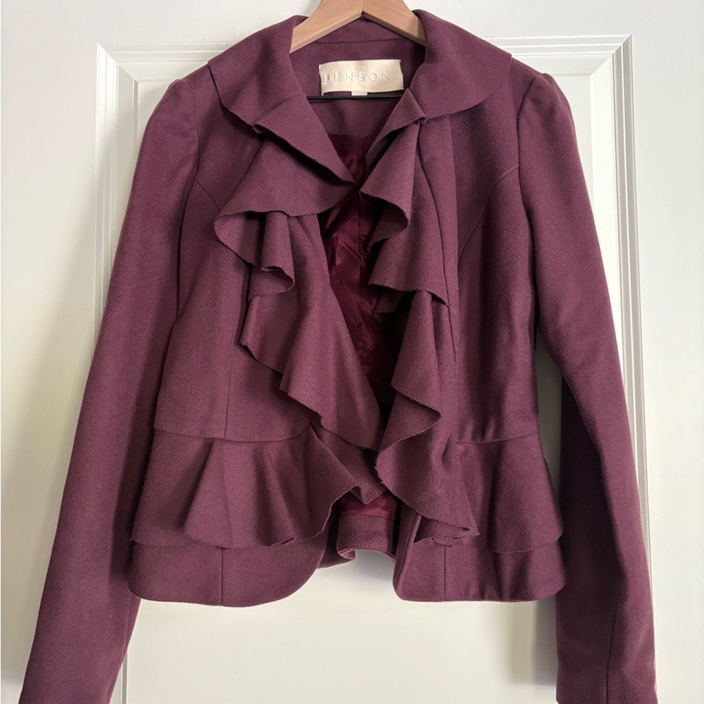 Bensoni Open Front Ruffled Jacket - Picture 2 of 5